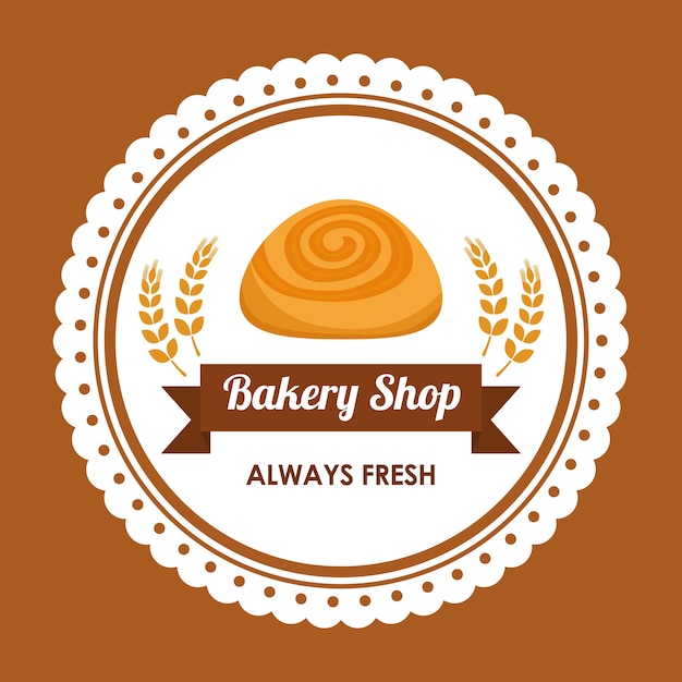 Concepto de panadería con diseño de icono
