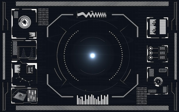 Concepto de panel de radar