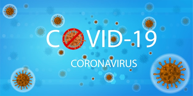 Concepto del peligroso coronavirus.