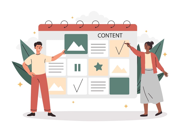 Vector concepto de planificación seo