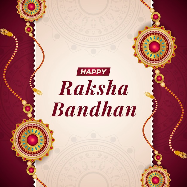 Vector concepto plano de raksha bandhan