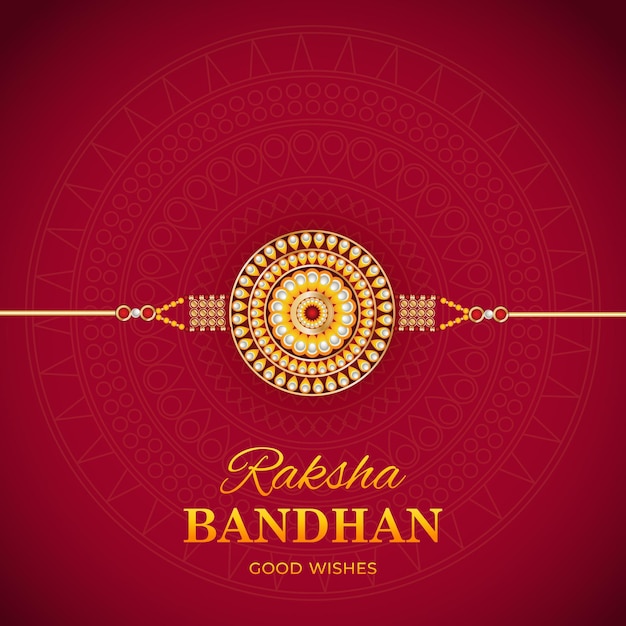 Concepto plano de Raksha Bandhan.