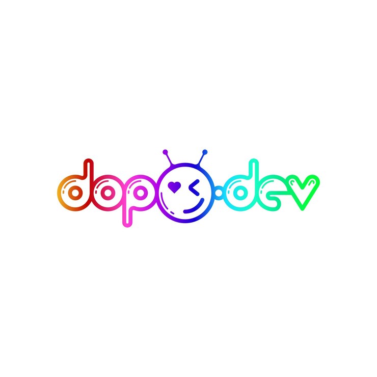 Vector concepto de plantilla de diseño de logotipo dopo
