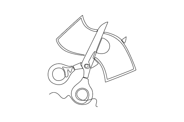 Concepto de presupuesto Ilustración gráfica vectorial de diseño de dibujo de línea única