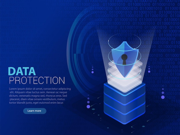 Concepto de procesamiento de flujo de datos grandes, base de datos en la nube, vector isométrico