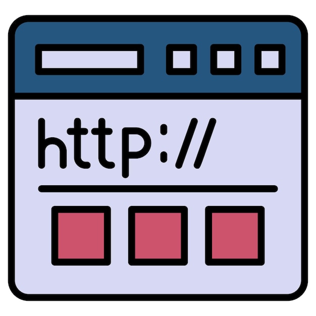 Concepto de protocolo de transferencia de hipertexto Comunicación de datos HTTP para world Wide Web Vector Cloud computing