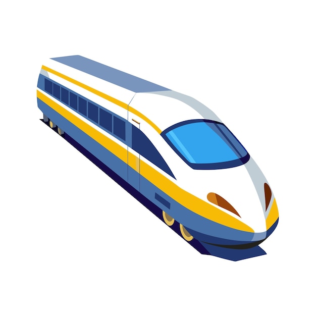 Concepto realista de ilustración vectorial de trenes