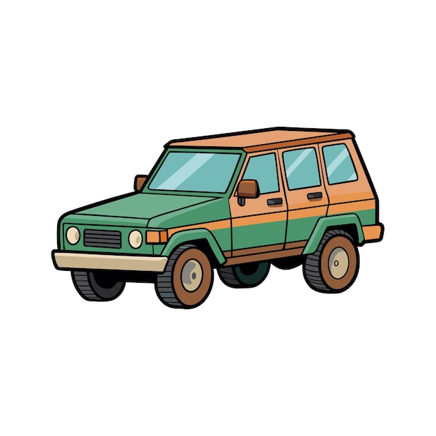 Concepto realista de ilustración vectorial de vehículos de automóviles