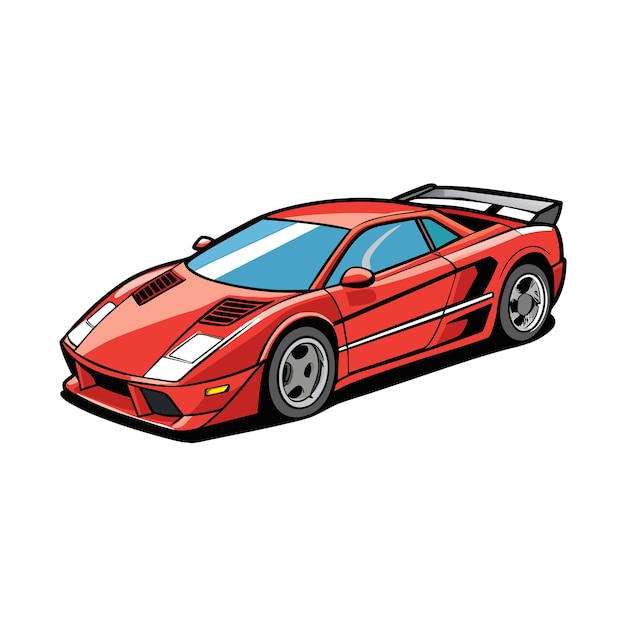 Concepto realista de ilustración vectorial de vehículos de automóviles