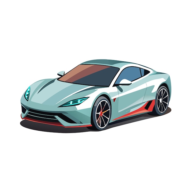 Concepto realista de ilustración vectorial de vehículos de automóviles