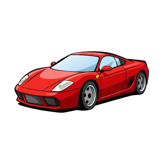 Concepto realista de ilustración vectorial de vehículos de automóviles