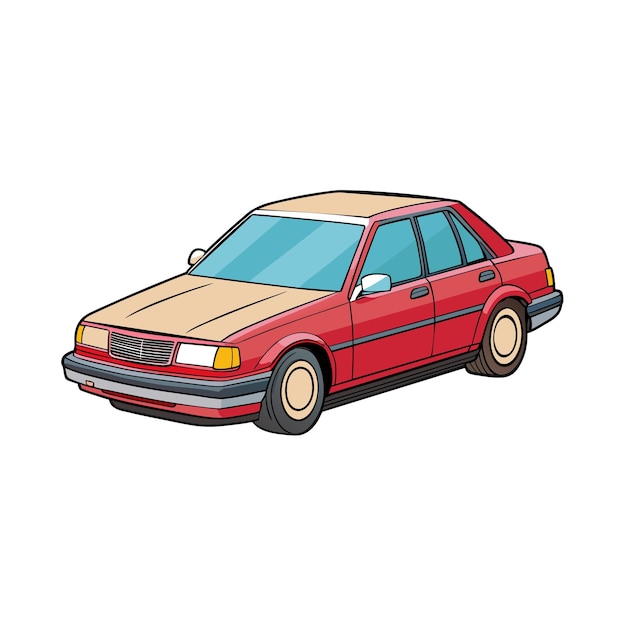 Concepto realista de ilustración vectorial de vehículos de automóviles