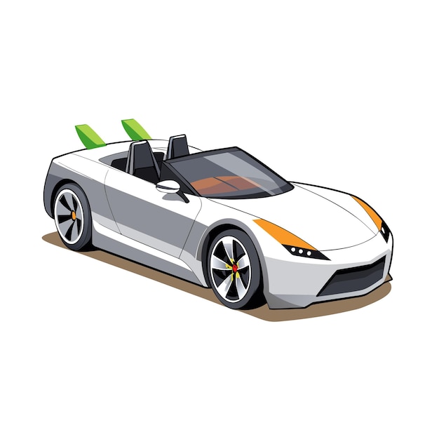 Concepto realista de ilustración vectorial de vehículos de automóviles