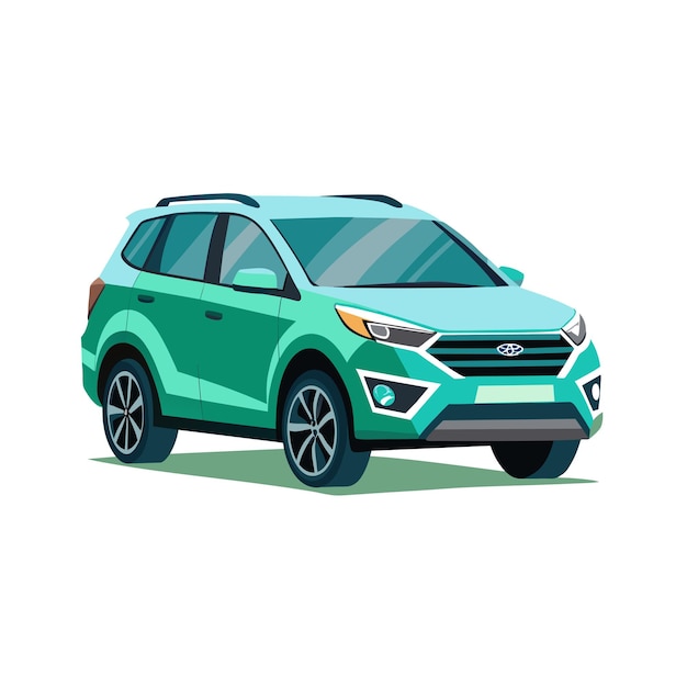 Concepto realista de ilustración vectorial de vehículos de automóviles