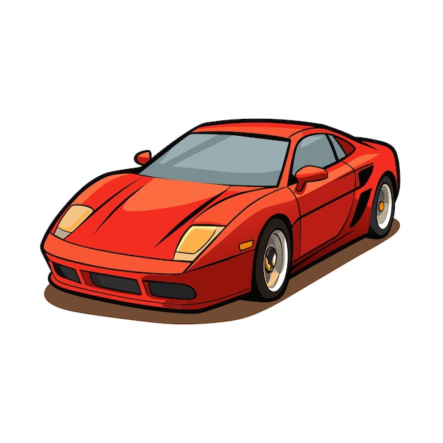 Concepto realista de ilustración vectorial de vehículos de automóviles