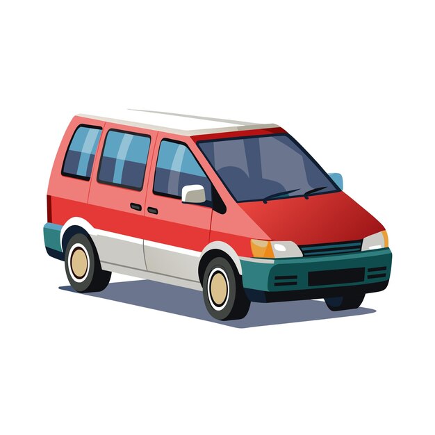Concepto realista de ilustración vectorial de vehículos de automóviles