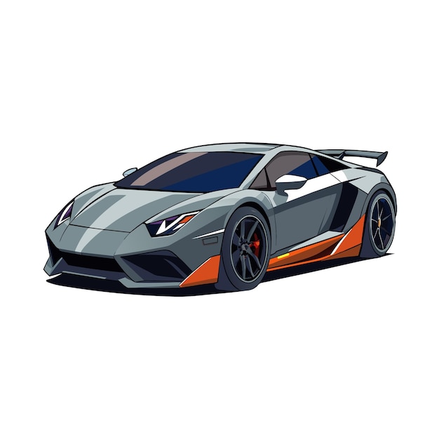 Concepto realista de ilustración vectorial de vehículos de automóviles