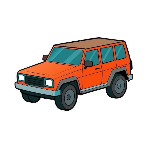 Concepto realista de ilustración vectorial de vehículos de automóviles