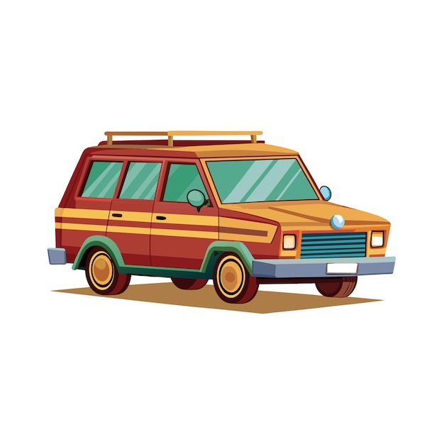 Concepto realista de ilustración vectorial de vehículos de automóviles