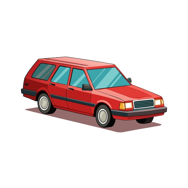 Concepto realista de ilustración vectorial de vehículos de automóviles
