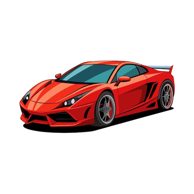 Concepto realista de ilustración vectorial de vehículos de automóviles