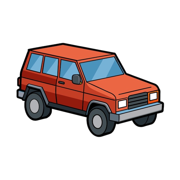 Concepto realista de ilustración vectorial de vehículos de automóviles