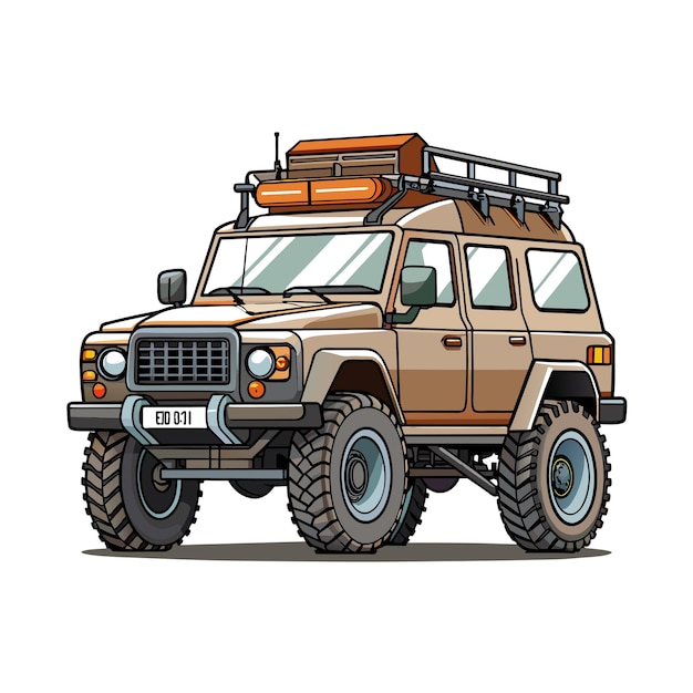 Concepto realista de ilustración vectorial de vehículos de automóviles