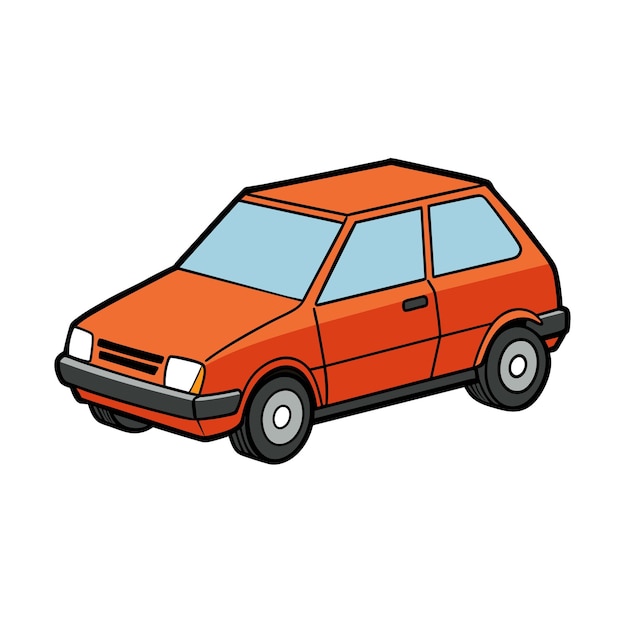 Concepto realista de ilustración vectorial de vehículos de automóviles