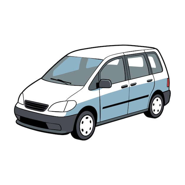 Concepto realista de ilustración vectorial de vehículos de automóviles