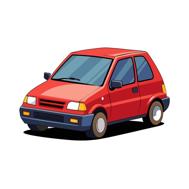 Concepto realista de ilustración vectorial de vehículos de automóviles
