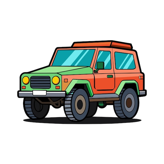 Concepto realista de ilustración vectorial de vehículos de automóviles