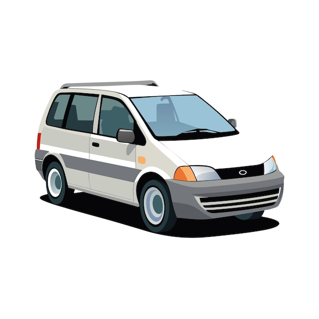 Concepto realista de ilustración vectorial de vehículos de automóviles