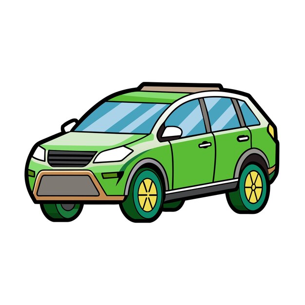 Concepto realista de ilustración vectorial de vehículos de automóviles