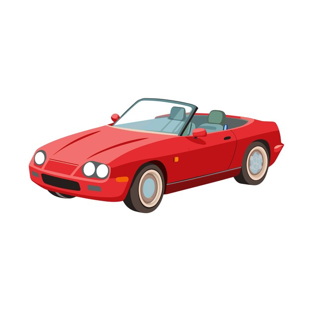 Concepto realista de ilustración vectorial de vehículos de automóviles