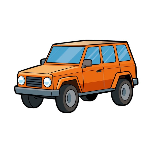 Concepto realista de ilustración vectorial de vehículos de automóviles