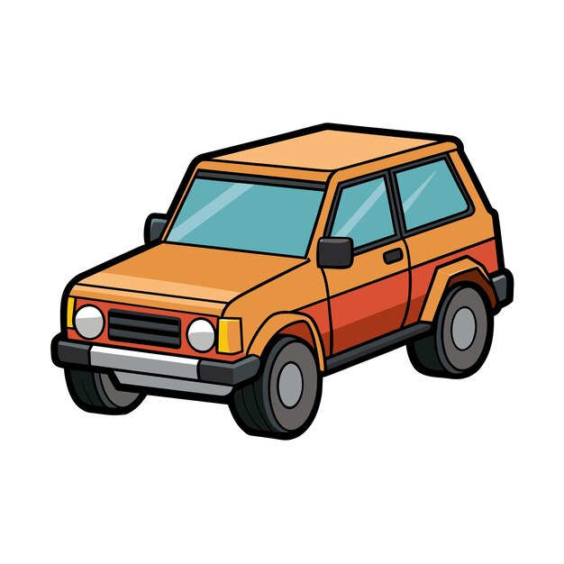 Concepto realista de ilustración vectorial de vehículos de automóviles