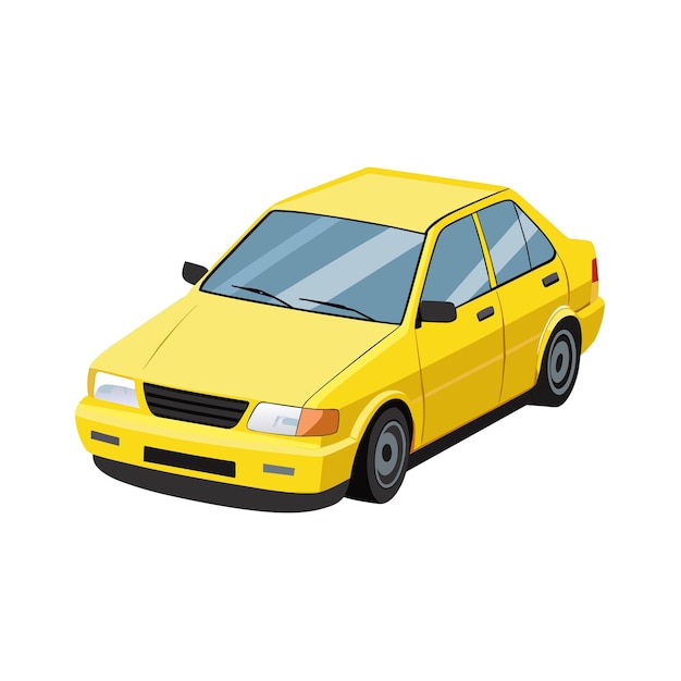 Concepto realista de ilustración vectorial de vehículos de automóviles