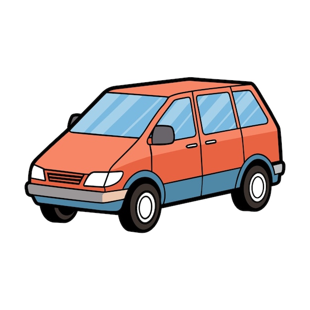 Concepto realista de ilustración vectorial de vehículos de automóviles