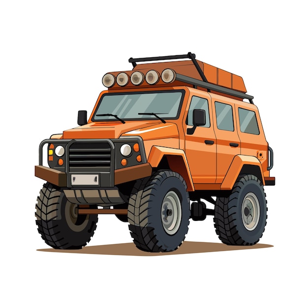 Concepto realista de ilustración vectorial de vehículos de automóviles