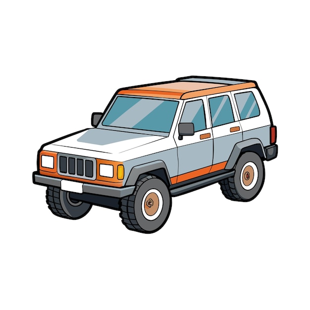 Concepto realista de ilustración vectorial de vehículos de automóviles