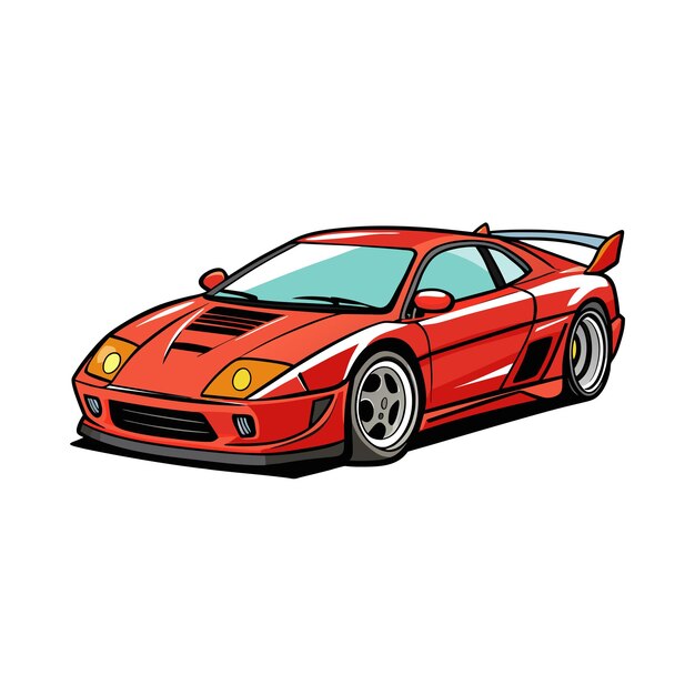 Concepto realista de ilustración vectorial de vehículos de automóviles