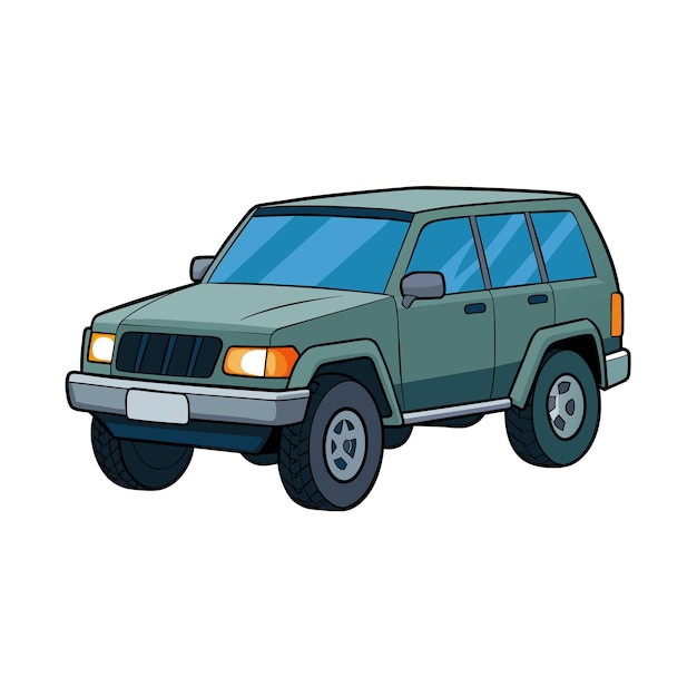 Concepto realista de ilustración vectorial de vehículos de automóviles