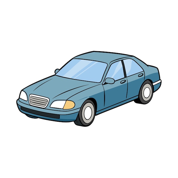 Concepto realista de ilustración vectorial de vehículos de automóviles