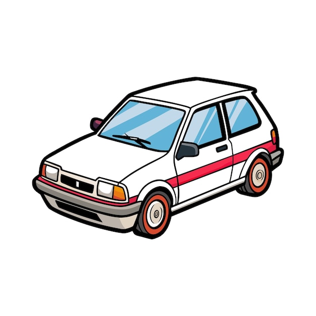 Concepto realista de ilustración vectorial de vehículos de automóviles