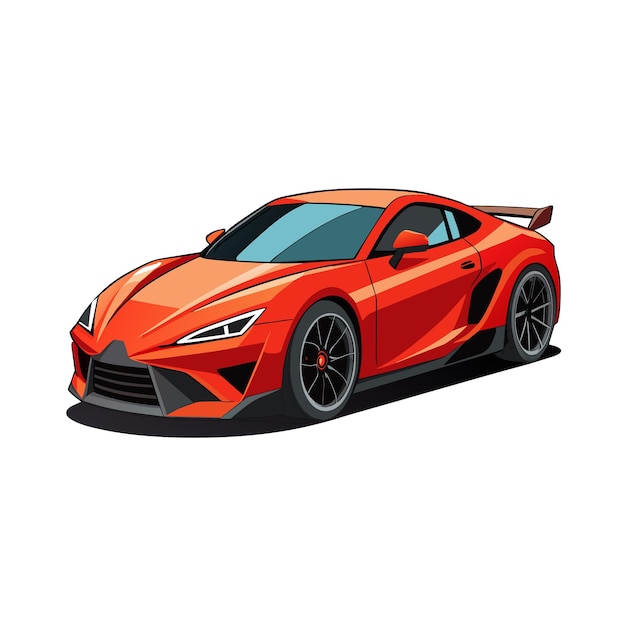 Concepto realista de ilustración vectorial de vehículos de automóviles