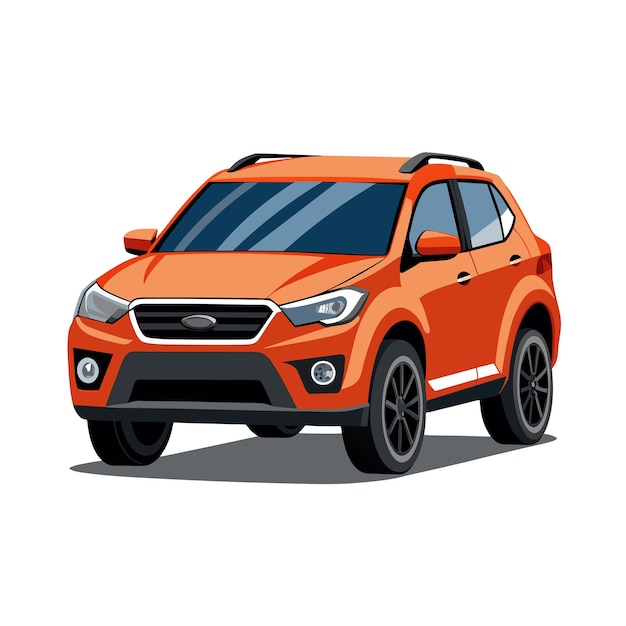 Concepto realista de ilustración vectorial de vehículos de automóviles