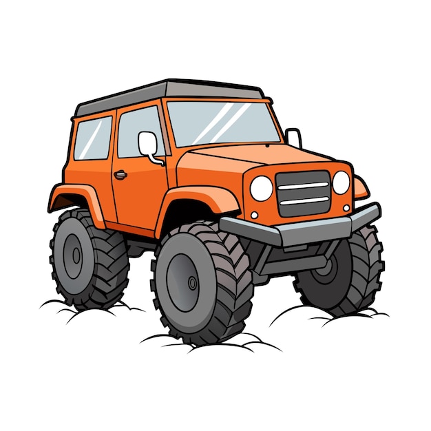Concepto realista de ilustración vectorial de vehículos de automóviles