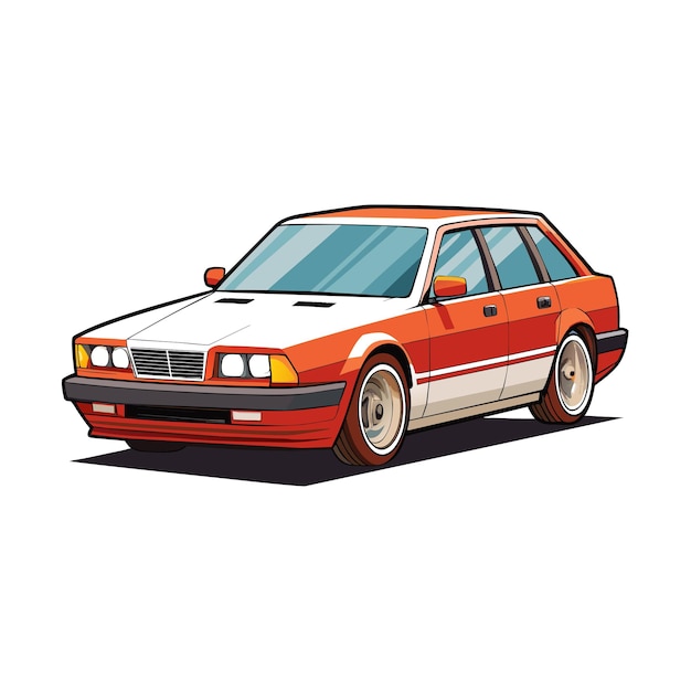 Concepto realista de ilustración vectorial de vehículos de automóviles