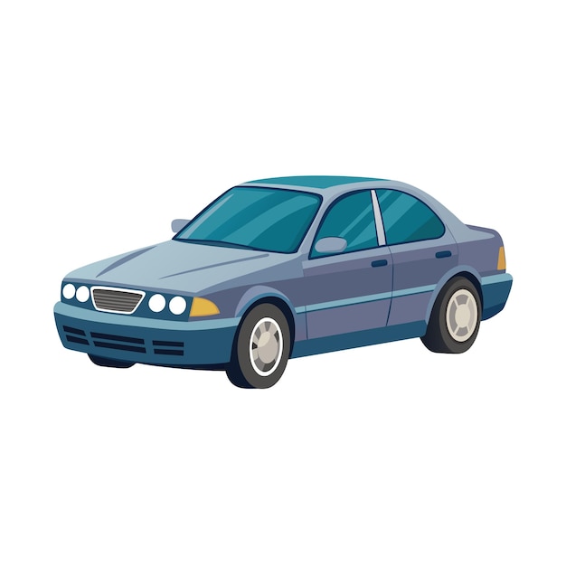 Concepto realista de ilustración vectorial de vehículos de automóviles