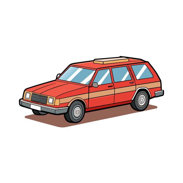 Concepto realista de ilustración vectorial de vehículos de automóviles